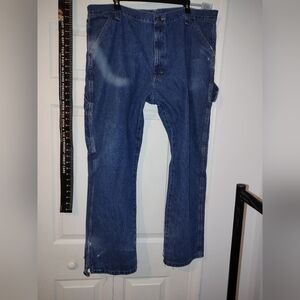 Wrangler Relaxed Fit Blue Jeans Carpenter Style Rare Authentic Classic